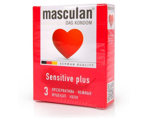Заказать Презервативы Masculan Sensitive plus - 3 шт.