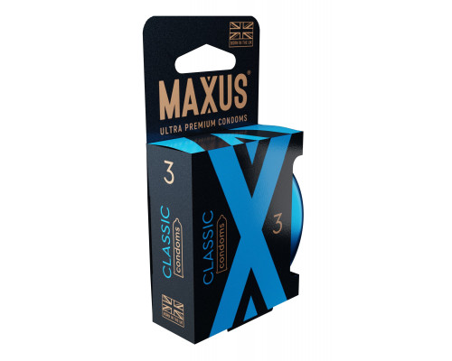 Заказать Классические презервативы в железном кейсе MAXUS Classic - 3 шт.