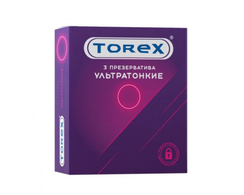 Заказать Презервативы Torex  Ультратонкие  - 3 шт.