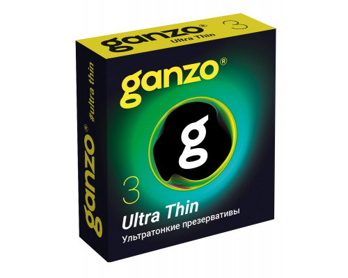 Заказать Ультратонкие презервативы Ganzo Ultra thin - 3 шт.