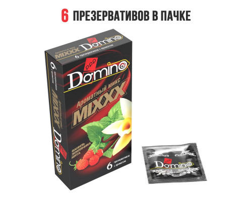 Заказать Ароматизированные презервативы DOMINO  Ароматный микс  - 6 шт.