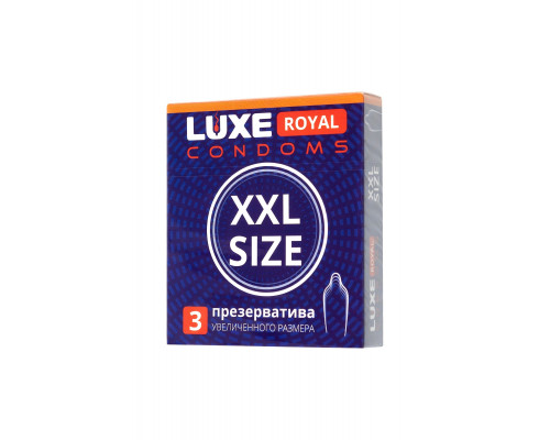 Заказать Презервативы увеличенного размера LUXE Royal XXL Size - 3 шт.
