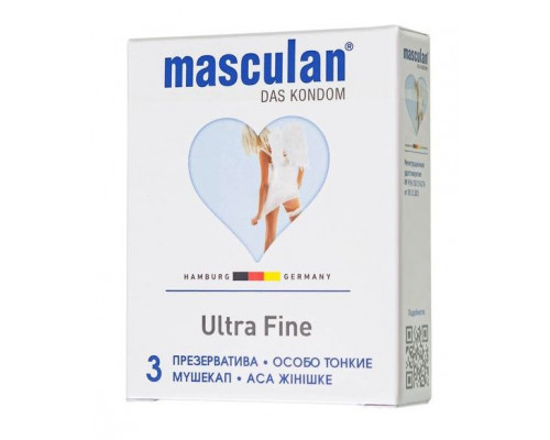 Заказать Особо тонкие презервативы Masculan Ultra Fine - 3 шт.