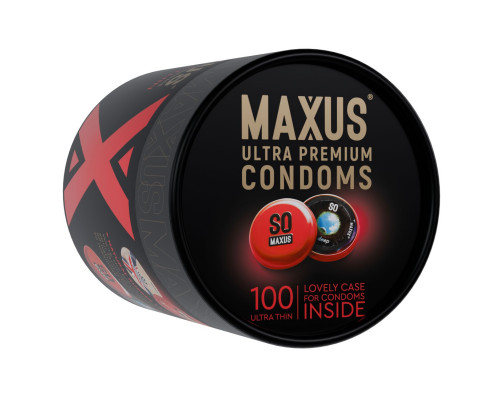 Заказать Ультратонкие презервативы в кейсе MAXUS So Much Sex - 100 шт.