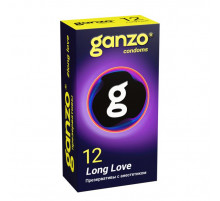 Презервативы с анестетиком для продления удовольствия Ganzo Long Love - 12 шт.