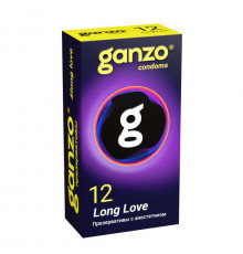 Презервативы с анестетиком для продления удовольствия Ganzo Long Love - 12 шт.