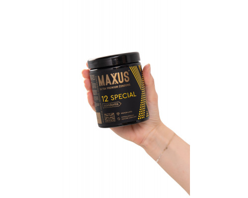 Заказать Презервативы с точками и рёбрами MAXUS Special - 12 шт.