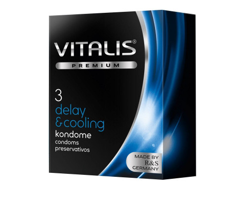 Презервативы VITALIS PREMIUM delay   cooling с охлаждающим эффектом - 3 шт.