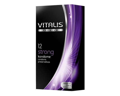 Заказать Презервативы с утолщённой стенкой VITALIS PREMIUM strong - 12 шт.