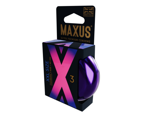Заказать Презервативы Maxus XXL увеличенного размера - 3 шт.