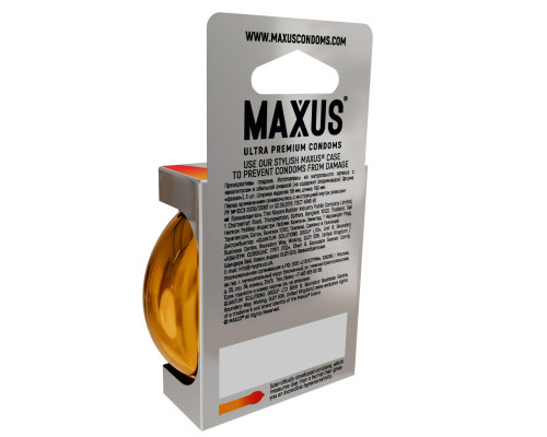 Заказать Презервативы анатомической формы Maxus Sensual - 3 шт.