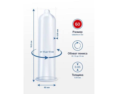 Заказать Презервативы MY.SIZE размер 60 - 3 шт.