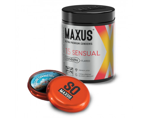 Заказать Анатомические презервативы MAXUS Sensual - 15 шт.