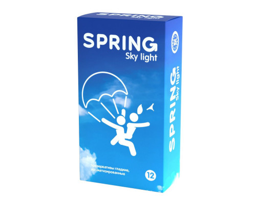 Заказать Ультратонкие презервативы SPRING SKY LIGHT - 12 шт.