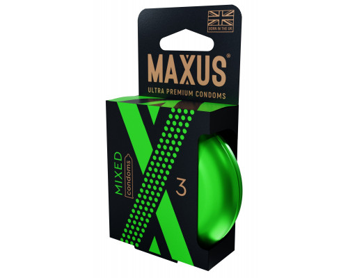 Заказать Презервативы в железном кейсе MAXUS Mixed - 3 шт.