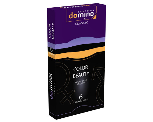 Заказать Разноцветные презервативы DOMINO Classic Colour Beauty - 6 шт.