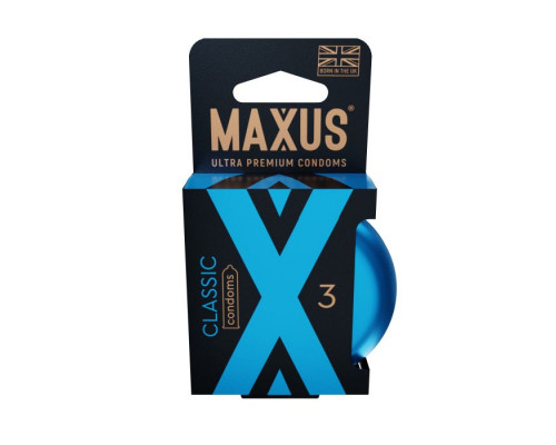 Заказать Классические презервативы в железном кейсе MAXUS Classic - 3 шт.