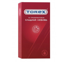 Презервативы Torex  Сладкая любовь  с ароматом клубники - 12 шт.