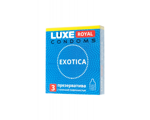 Заказать Текстурированные презервативы LUXE Royal Exotica - 3 шт.