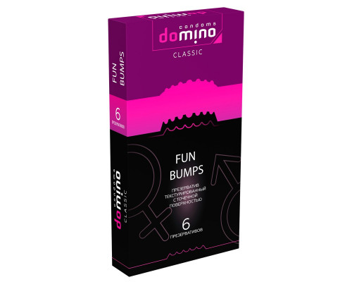 Заказать Текстурированные презервативы DOMINO Classic Fun Bumps - 6 шт.