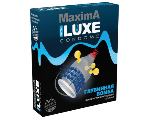 Заказать Презерватив LUXE Maxima «Глубинная бомба» - 1 шт.