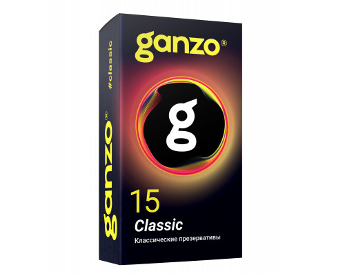 Классические презервативы с обильной смазкой Ganzo Classic - 15 шт.