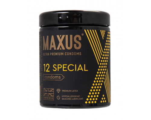 Заказать Презервативы с точками и рёбрами MAXUS Special - 12 шт.