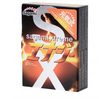 Презервативы Sagami Xtreme Energy с ароматом энергетика - 3 шт.