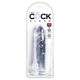Заказать Прозрачный фаллоимитатор King Cock Clear 6 Cock - 18,4 см.