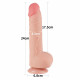 Заказать Телесный фаллоимитатор 9.5 Sliding Skin Dual Layer Dong - 24 см.