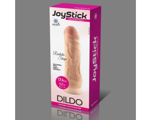Заказать Телесный фаллоимитатор JoyStick на присоске - 17,4 см.