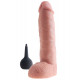 Заказать Телесный фаллоимитатор с функцией семяизвержения 11 Squirting Cock with balls - 27,9 см.