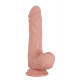 Заказать Телесный фаллоимитатор-реалистик Dual Density Dildo - 20 см.