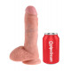 Заказать Телесный фаллоимитатор 8  Cock with Balls - 21,3 см.