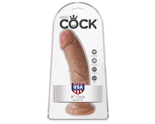 Заказать Фаллоимитатор-мулат 8  Cock - 20,3 см.