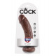 Заказать Коричневый фаллоимитатор 8  Cock - 20,3 см.