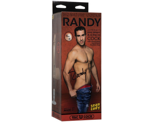 Заказать Фаллоимитатор с мошонкой Randy 8.5  ULTRASKYN Cock - 21,6 см.