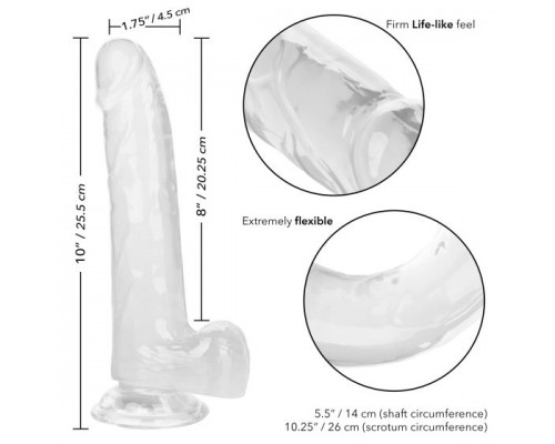 Заказать Прозрачный фаллоимитатор Size Queen 6  - 20,25 см.