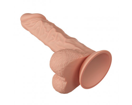 Заказать Телесный фаллоимитатор-реалистик Buraq на присоске - 24 см.