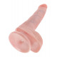 Заказать Телесный фаллоимитатор с мошонкой и присоской 6  Cock with Balls - 17,8 см.