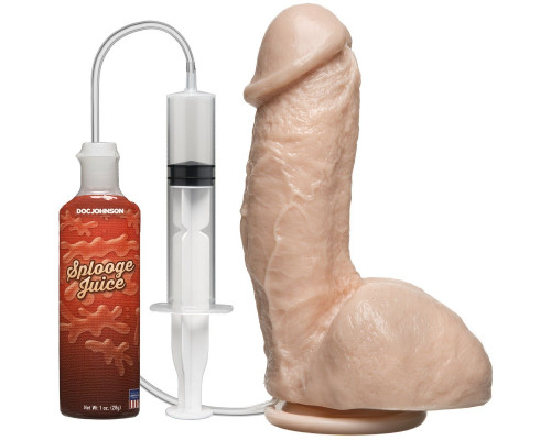 Заказать Фаллоимитатор с имитацией семяизвержения The Amazing Squirting Realistic Cock - 18,8 см.