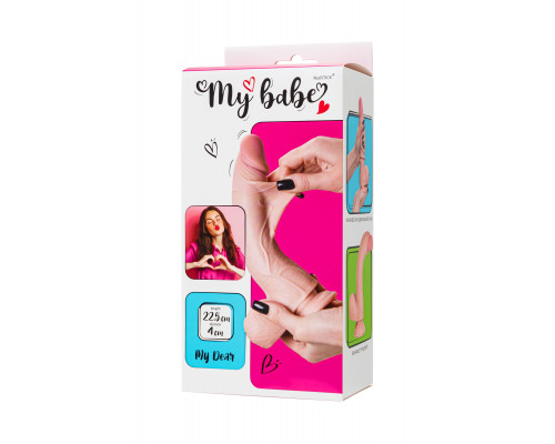 Заказать Телесный реалистичный фаллоимитатор My Dear - 22,5 см.