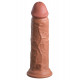Заказать Кофейный фаллоимитатор 8  Silicone Dual Density Cock - 22,8 см.