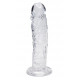 Прозрачный фаллоимитатор на присоске Empire Jelly Dildo - 19,3 см.