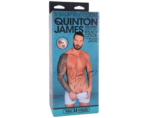 Заказать Телесный фаллоимитатор на съемной присоске Quinton James Signature Cocks - 24,1 см.