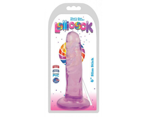 Заказать Фиолетовый фаллоимитатор Slim Stick Dildo - 15,2 см.