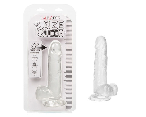 Заказать Прозрачный фаллоимитатор Size Queen 6  - 20,25 см.