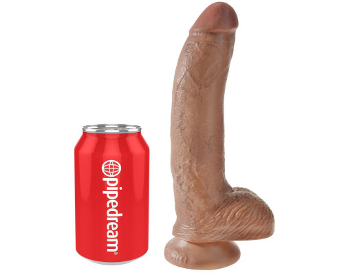 Заказать Фаллоимитатор-мулат 9  Cock with Balls - 22,9 см.