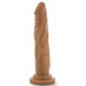 Заказать Кофейный фаллоимитатор без мошонки Dr. Skin Realistic Cock Basic 7.5 - 19 см.