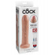 Заказать Телесный необрезанный фаллоимитатор на присоске 7  Uncut Cock - 19,1 см.